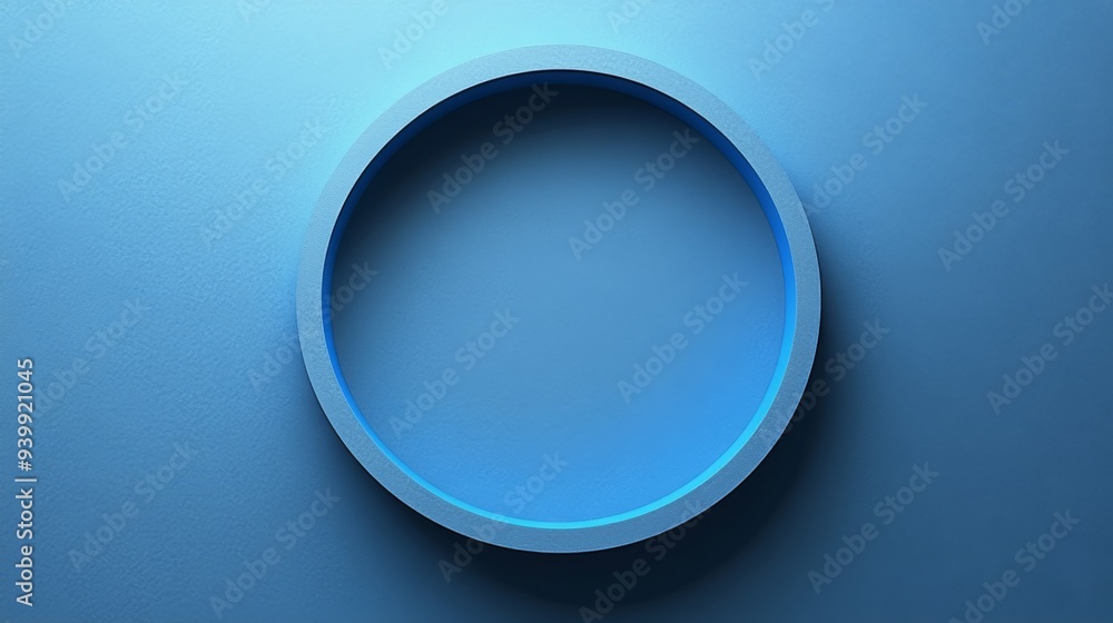 Abstract Blue Oval Art Abstract Blue Oval Art