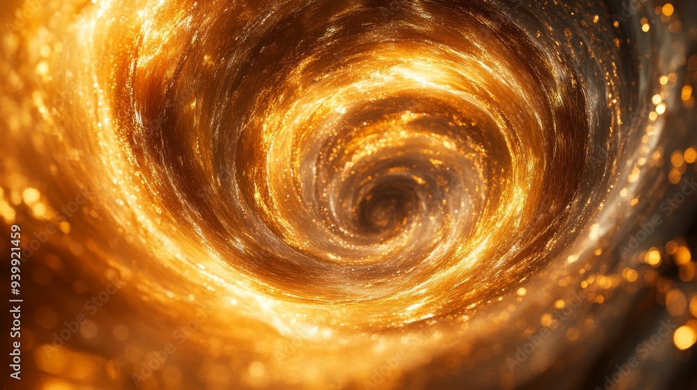 Golden Vortex Swirl Abstract Golden Vortex Swirl Abstract
