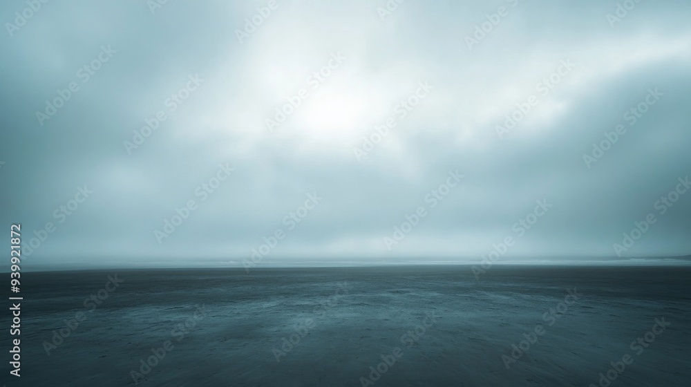 Obraz premium Misty Coastal Landscape