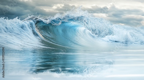 Powerful Ocean Wave in Stormy Weather