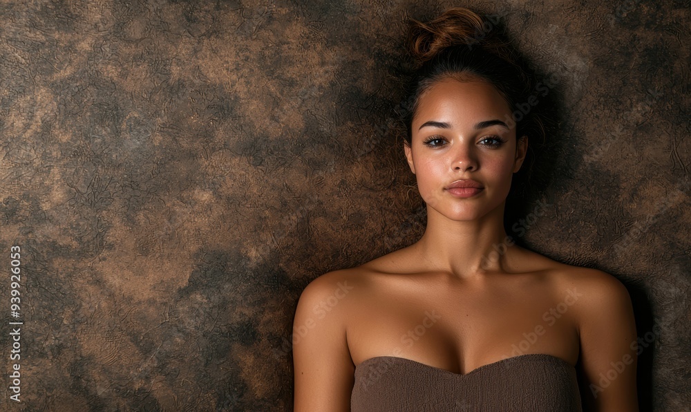 Fototapeta premium confident woman with natural makeup
