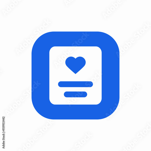 valentine day card gift icon vector