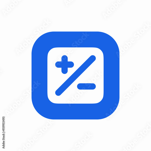 calculator math count icon vector