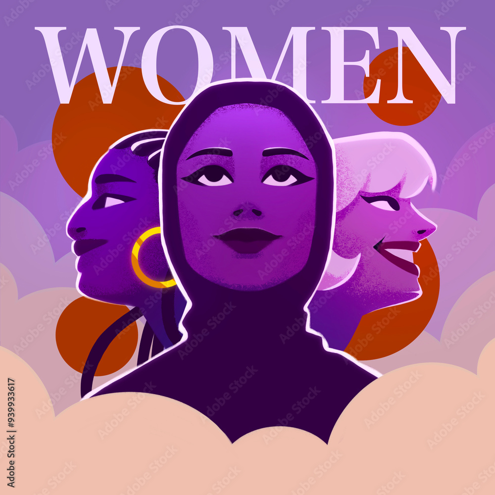 A captivating original illustration for Women's Day with gorgeous colors and an empowering message. For art lovers! A captivating original illustration for Women's Day with gorgeous colors and an empowering message. For art lovers!