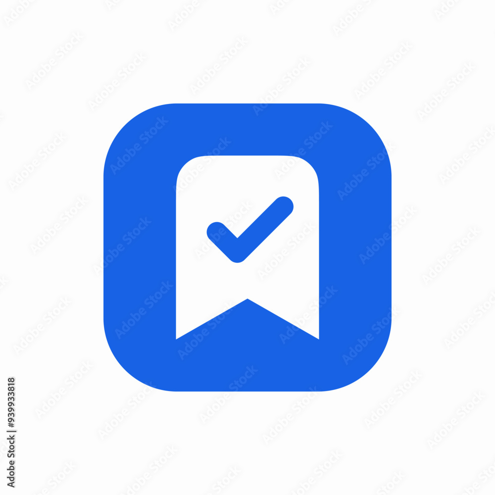 bookmark check mark tick icon bookmark check mark tick icon