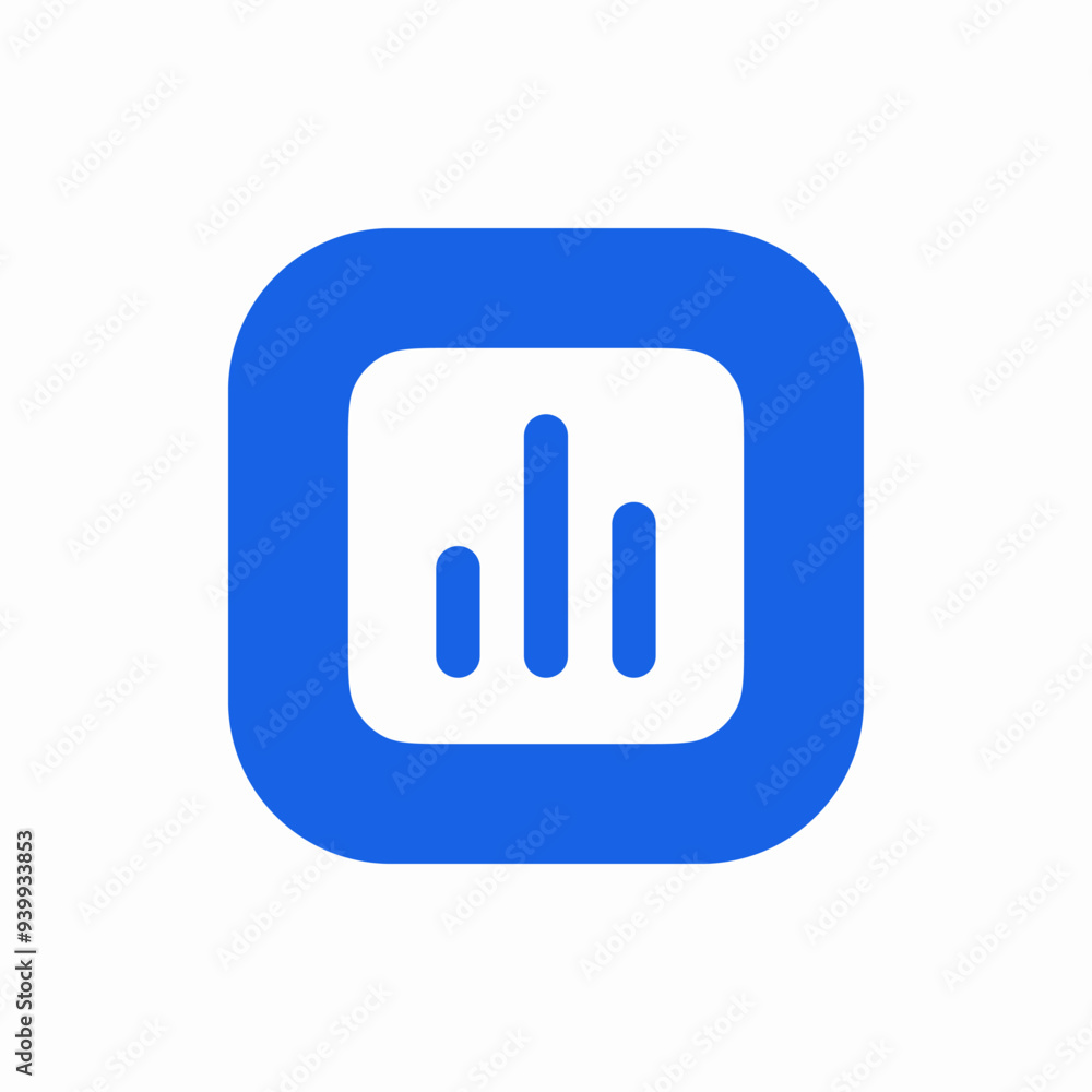 statistics chart growth finance icon statistics chart growth finance icon