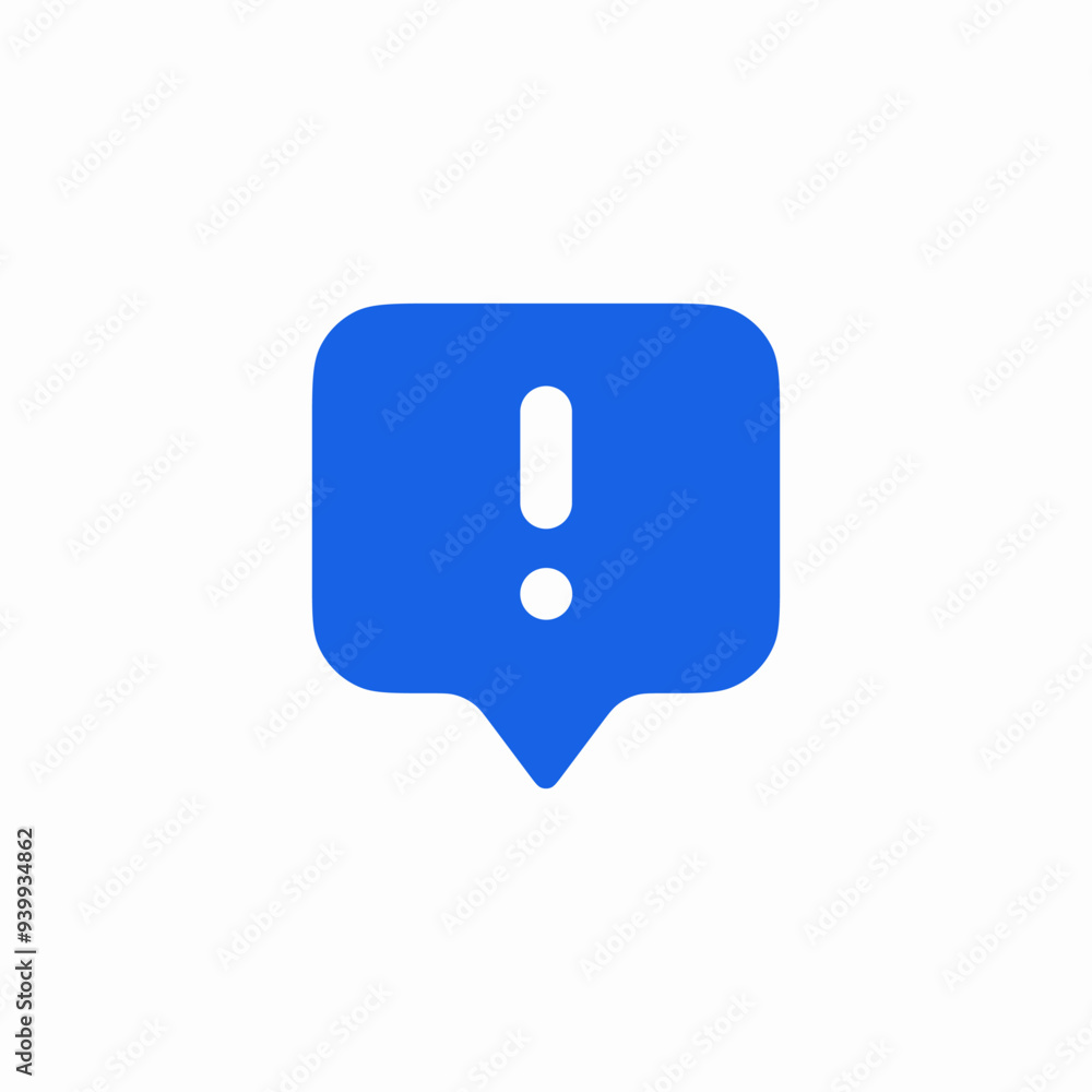 speech bubble exclamation mark icon speech bubble exclamation mark icon