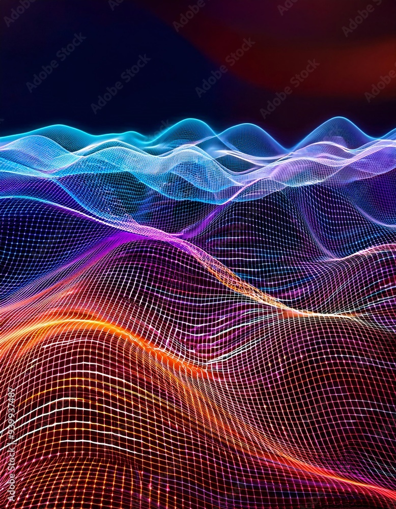 A dynamic visual representation of cyber big data flow, showcasing blockchain data fields and network, generative ai A dynamic visual representation of cyber big data flow, showcasing blockchain data fields and network, generative ai