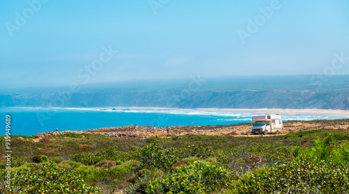 Praia do Bordeira, Portugal, in summer photo