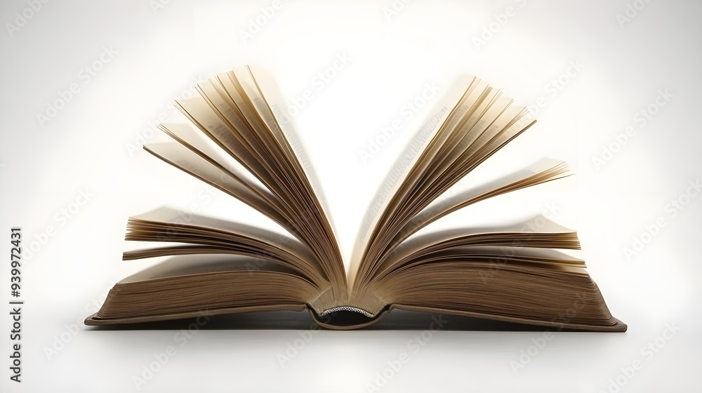 Open Book with White Background. Open Book with White Background.