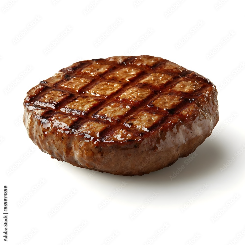 Grilled Burger Patty. Grilled Burger Patty.