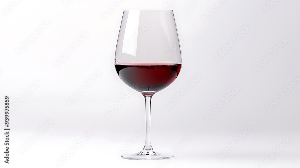 Red wine in glass isolated on white background. Red wine in glass isolated on white background.