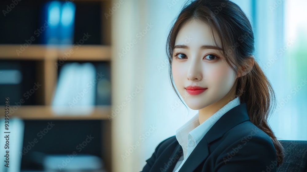 Korean business woman in office Korean business woman in office