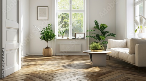 Wallpaper Mural Modern Elegance: A Stylish Living Room with Refined Simplicity Torontodigital.ca