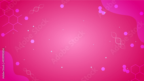 abstract pink objects science background design