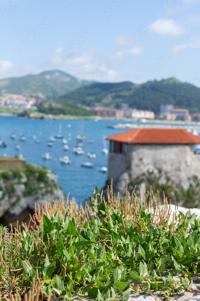 Fototapeta premium Panoramic view of Castro Urdiales, Cantabria, Spain