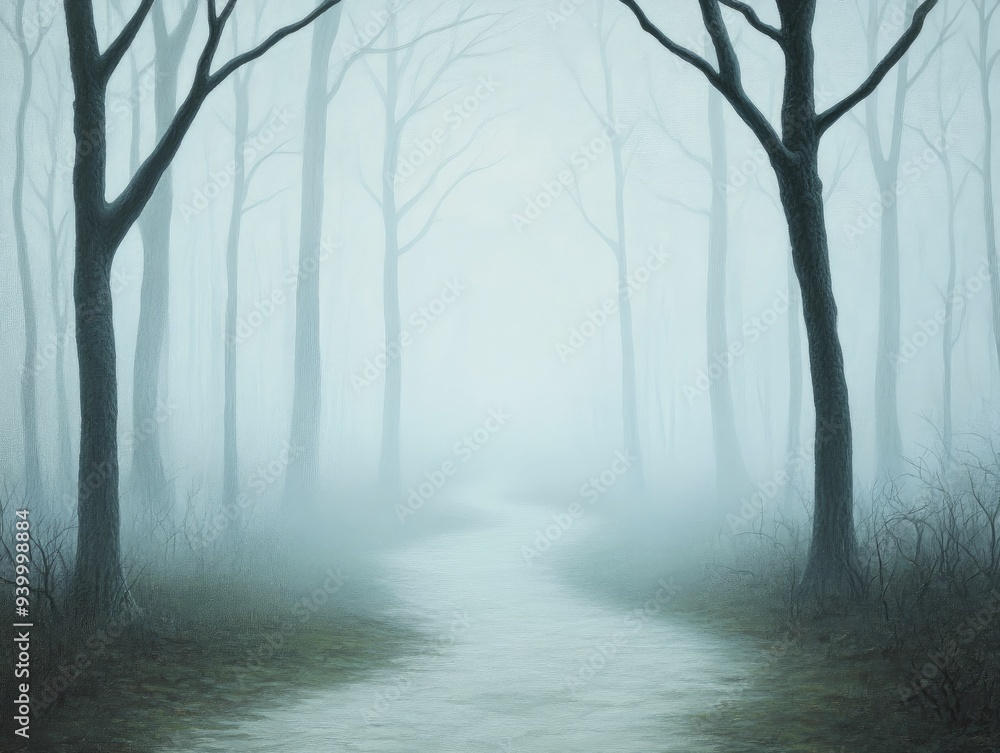 An enchanting haunted forest shrouded in mysterious misty trails ignites a sense of wonder and invites exploration. An enchanting haunted forest shrouded in mysterious misty trails ignites a sense of wonder and invites exploration.