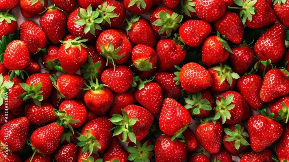 Fresh Red Strawberries Close-Up Fresh Red Strawberries Close-Up