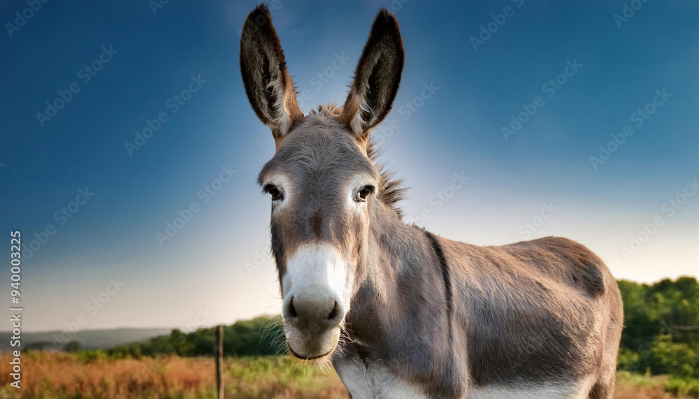 a Donkey, Capturing Its Character and Rural Life Associations a Donkey, Capturing Its Character and Rural Life Associations