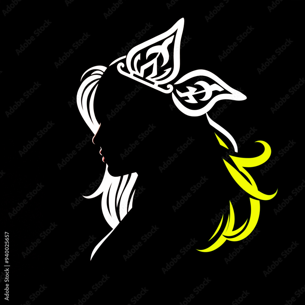 Fototapeta premium girl with a hair