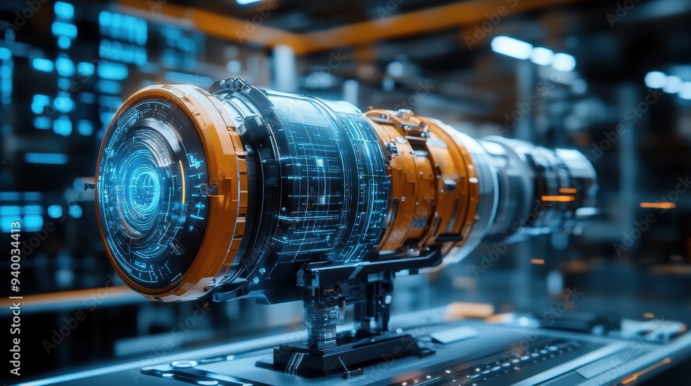 Futuristic Technology Engine Holographic Display Innovation Design Futuristic Technology Engine Holographic Display Innovation Design