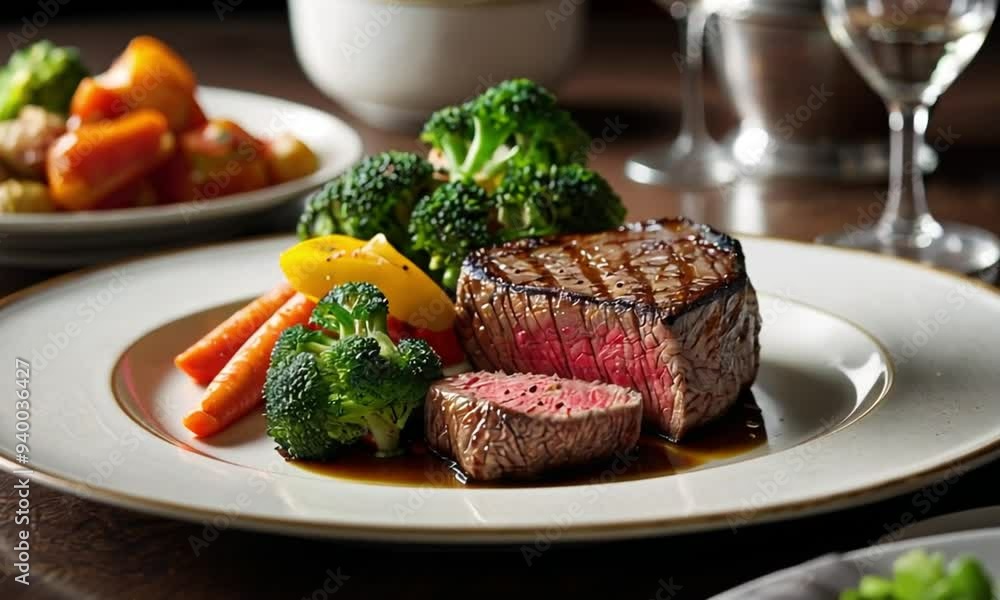 appetising medium rare steak appetising medium rare steak