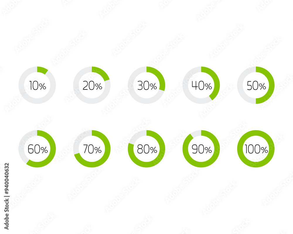 Collection Loading bar status icon. Vector illustration. Set of vector loaded icons. Download progress. Donload or Upload. Collection Loading bar status icon. Vector illustration. Set of vector loaded icons. Download progress. Donload or Upload.