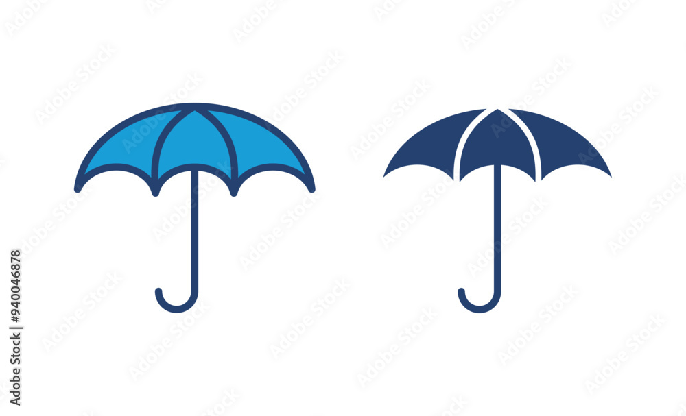 Umbrella icon vector. umbrella sign icon Umbrella icon vector. umbrella sign icon