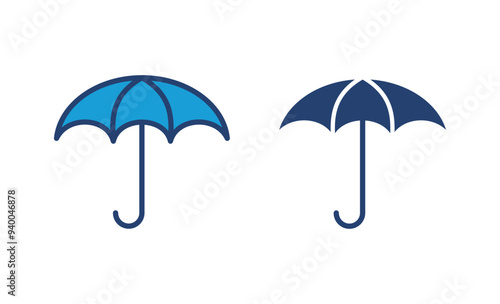 Umbrella icon vector. umbrella sign icon