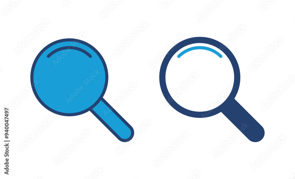 Search icon vector. search magnifying glass icon Search icon vector. search magnifying glass icon