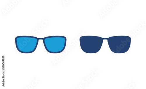 Glasses icon vector. Glasses vector icon