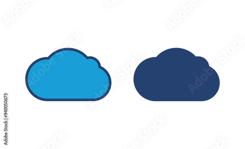 cloud icon vector. cloud vector icon