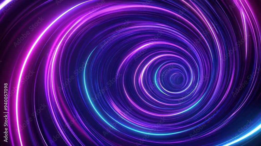 Neon Spiral Abstract Background Neon Spiral Abstract Background