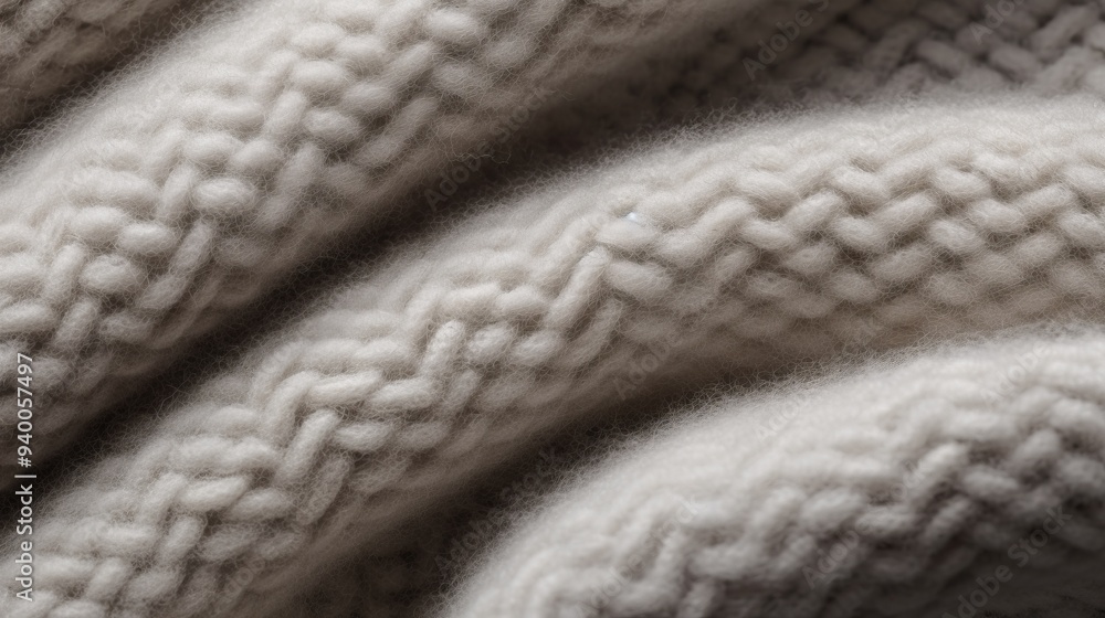 Soft and Warm Knitted Wool Texture Close-Up Soft and Warm Knitted Wool Texture Close-Up
