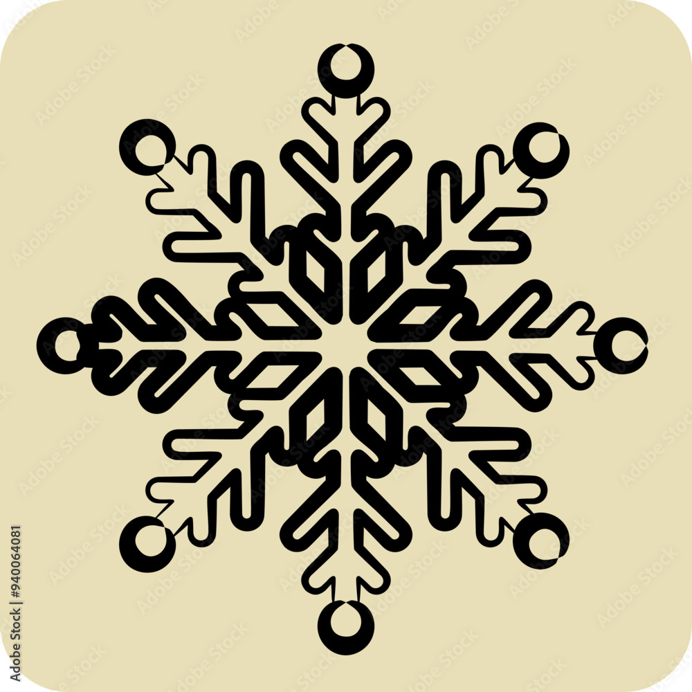 Icon Snow. related to Winter symbol. hand drawn style. simple illustration Icon Snow. related to Winter symbol. hand drawn style. simple illustration