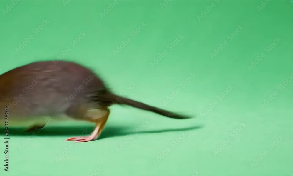 Close-Up of Small Rodent on Green Background with ai generated.
Close-Up of Small Rodent on Green Background with ai generated.