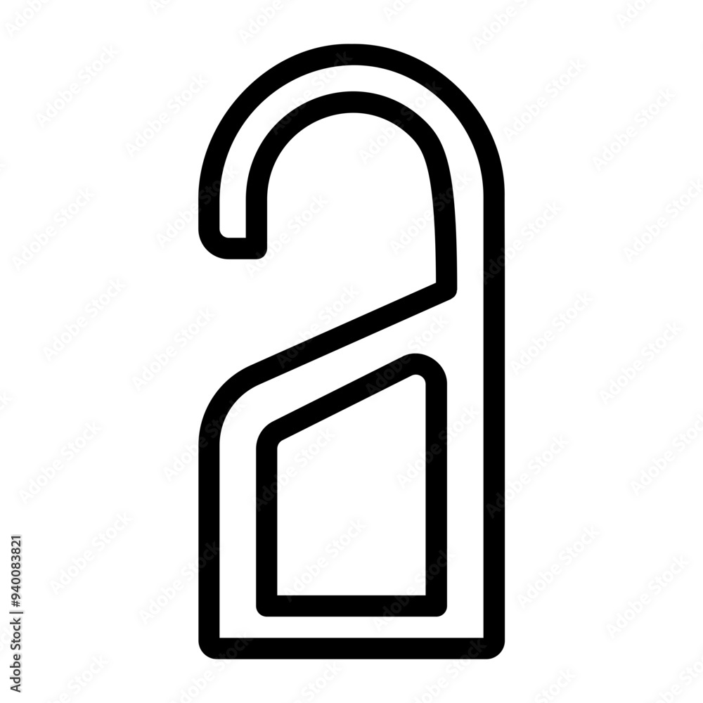 door hanger Line Icon door hanger Line Icon