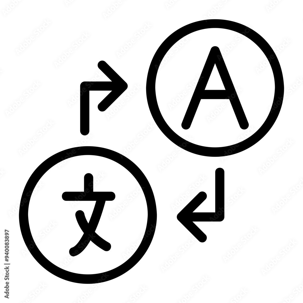 languange Line Icon languange Line Icon