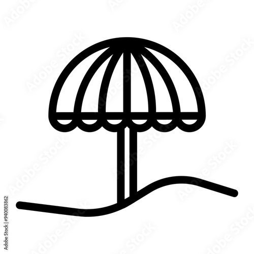 parasol Line Icon