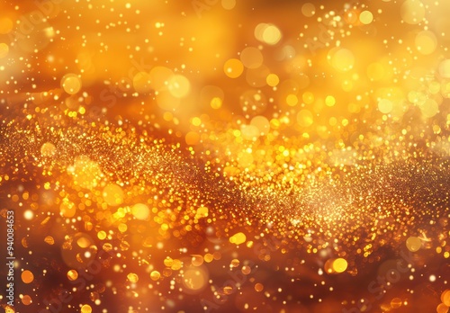 Golden Glitter Abstract Background