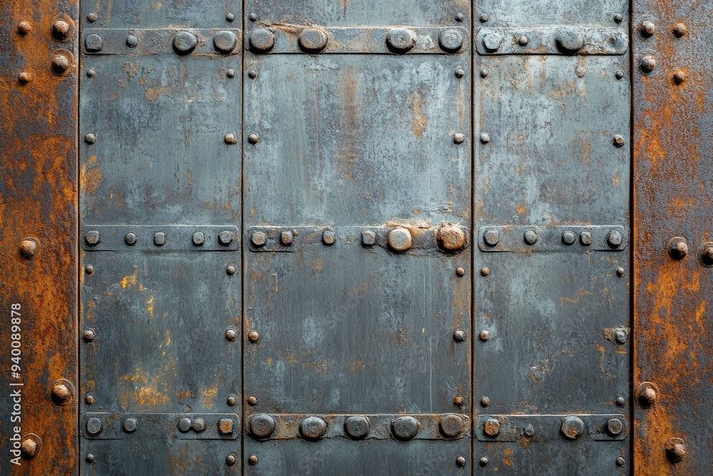 Industrial rusty background gray and brown, ai Industrial rusty background gray and brown, ai