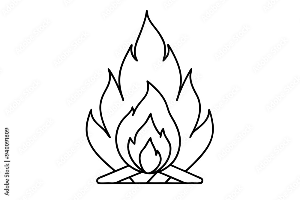 camp fire icon, silhouette of campfire vector
camp fire icon, silhouette of campfire vector
