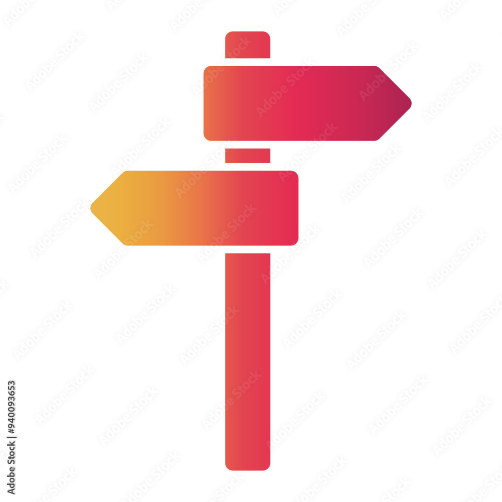 direction Gradient icon direction Gradient icon