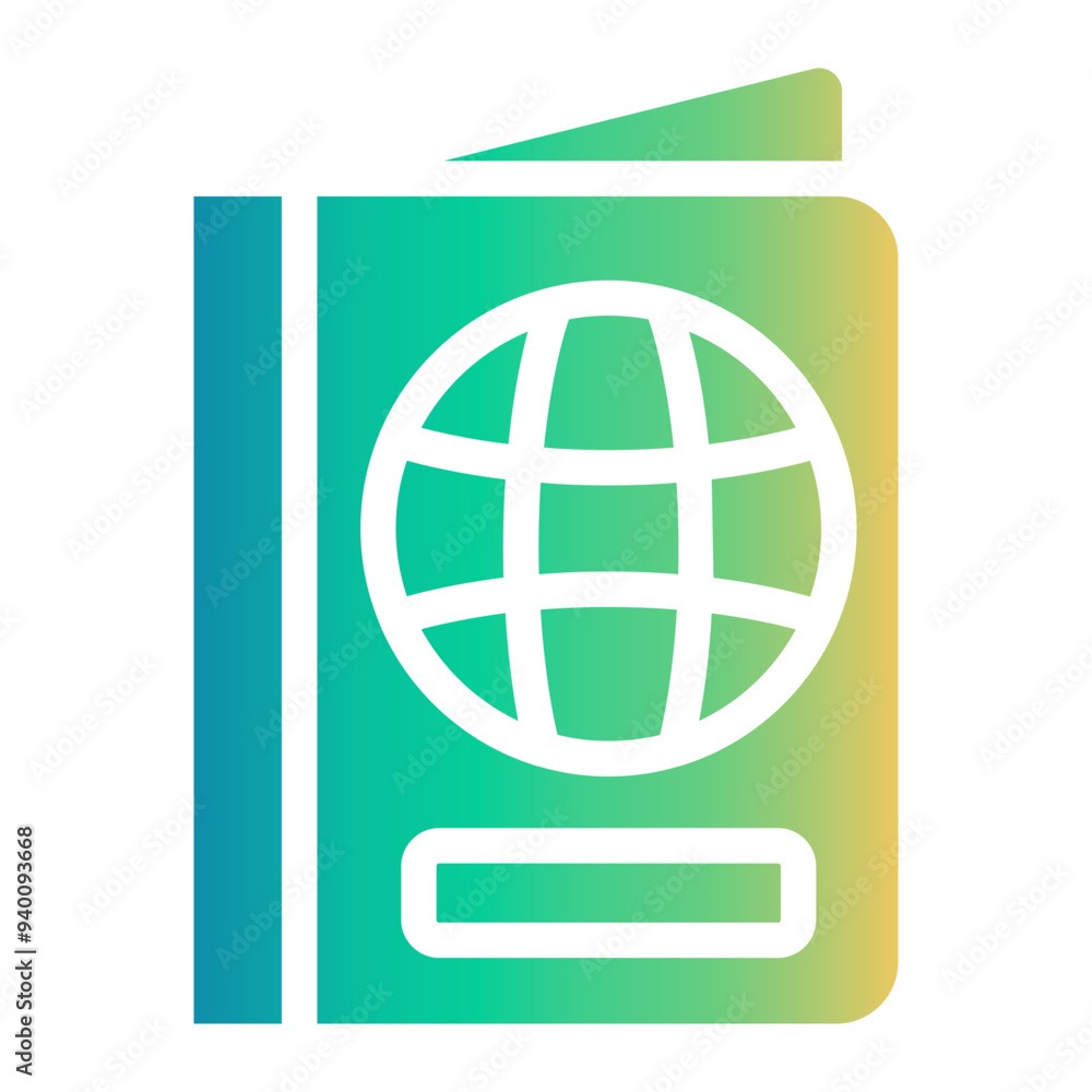 pasport Gradient icon pasport Gradient icon