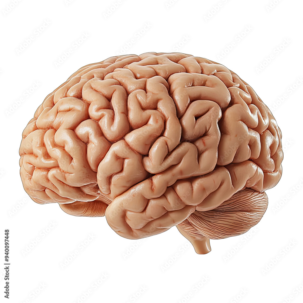 human brain isolated on white human brain isolated on white