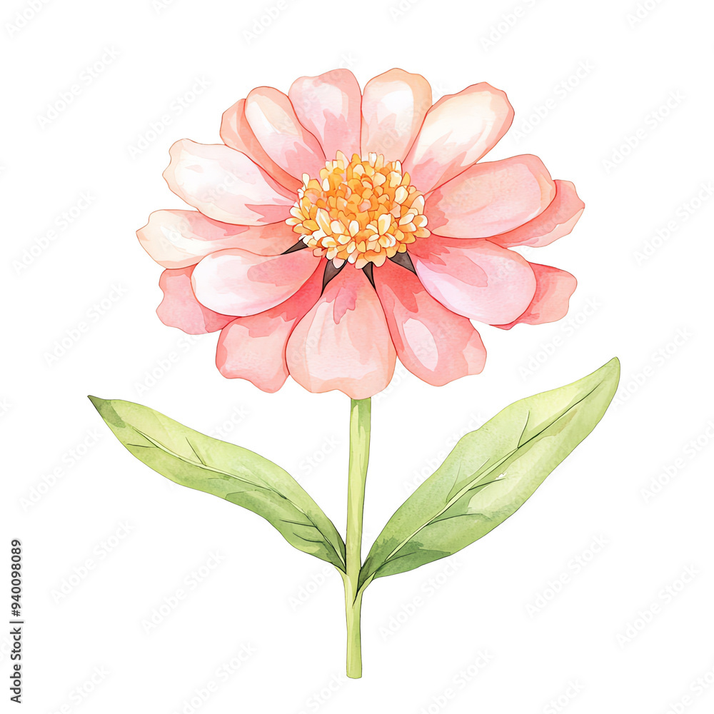 A beautiful pink flower illustration A beautiful pink flower illustration