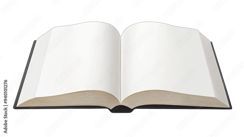 White open book, blank pages for copyspace, isolated on white White open book, blank pages for copyspace, isolated on white