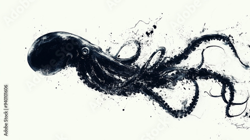 ink-splatter style depictio...