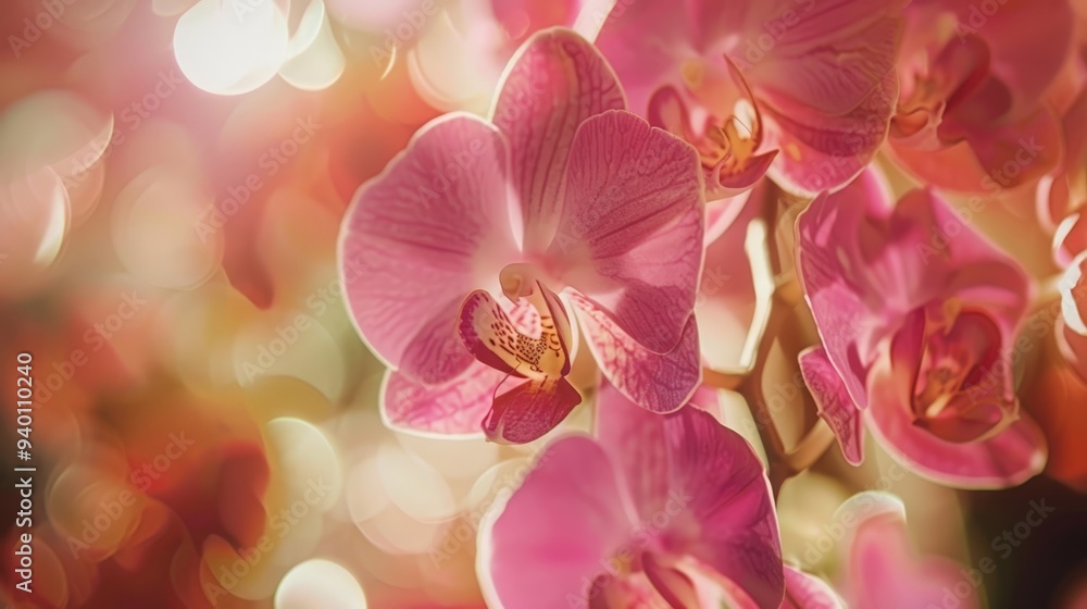 Orchids display intricate designs, showcasing artistry. Orchids display intricate designs, showcasing artistry.
