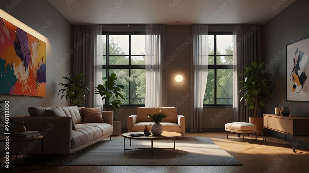 Fototapeta premium modern living room